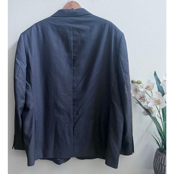 Jos. A. Bank Men's 2-PIECE SUIT Blazer Jacket 56L Pant W52xL31 Gray 100% Wool - Picture 3 of 7